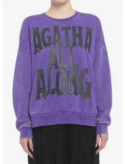 HUNIVERS Her Universe Marvel WandaVision Agatha All Along Mineral Wash Sweatshirt