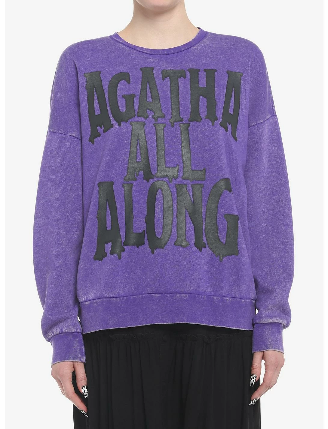 HUNIVERS Her Universe Marvel WandaVision Agatha All Along Mineral Wash Sweatshirt