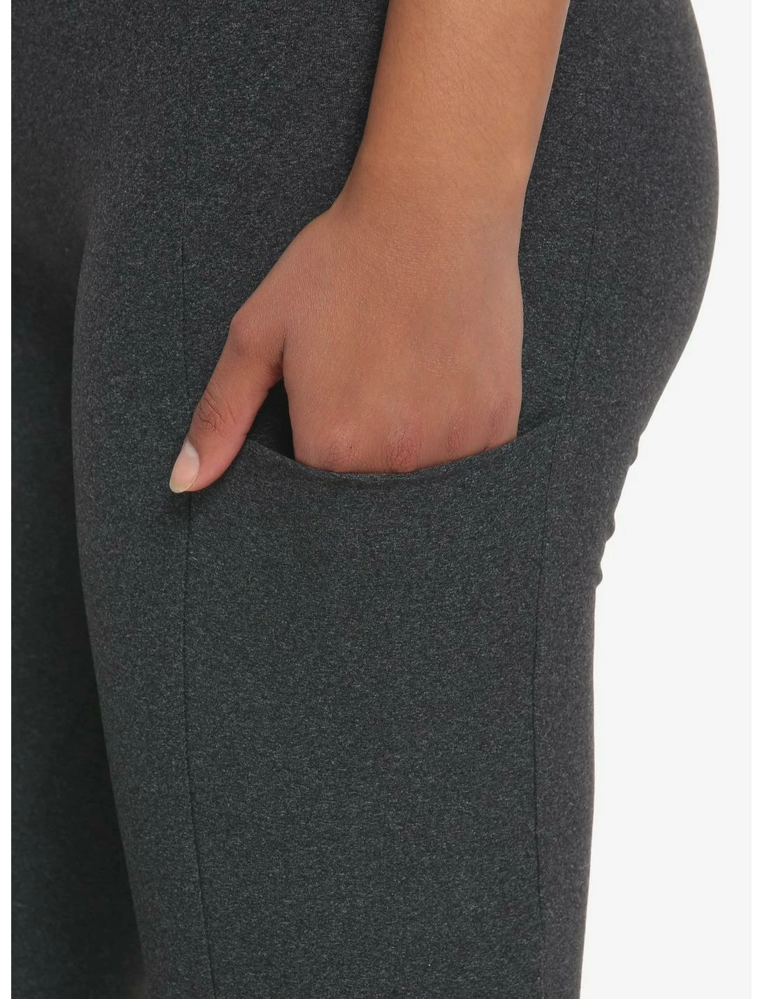 HUNIVERS Charcoal Grey Leggings With Pocket - Image 3