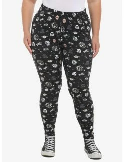 HUNIVERS Her Universe Star Wars Allover Print Leggings Plus Size