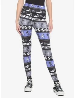 HUNIVERS The Nightmare Before Christmas Fair Isle Leggings