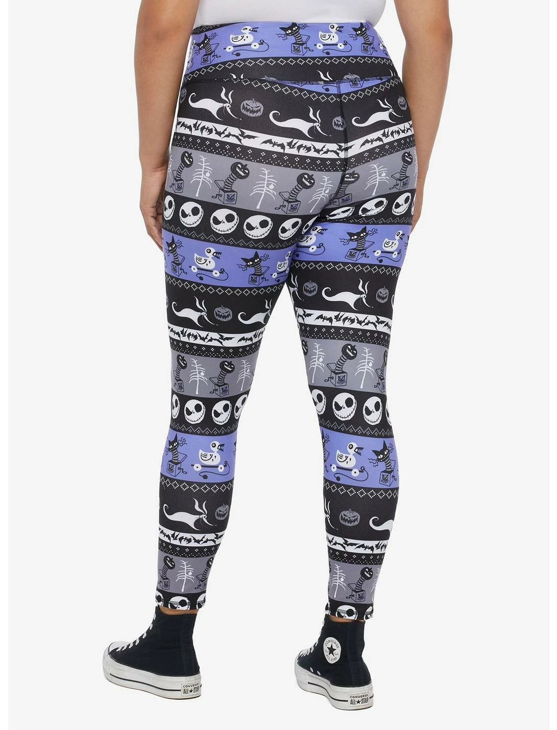 HUNIVERS The Nightmare Before Christmas Fair Isle Leggings Plus Size - Image 3