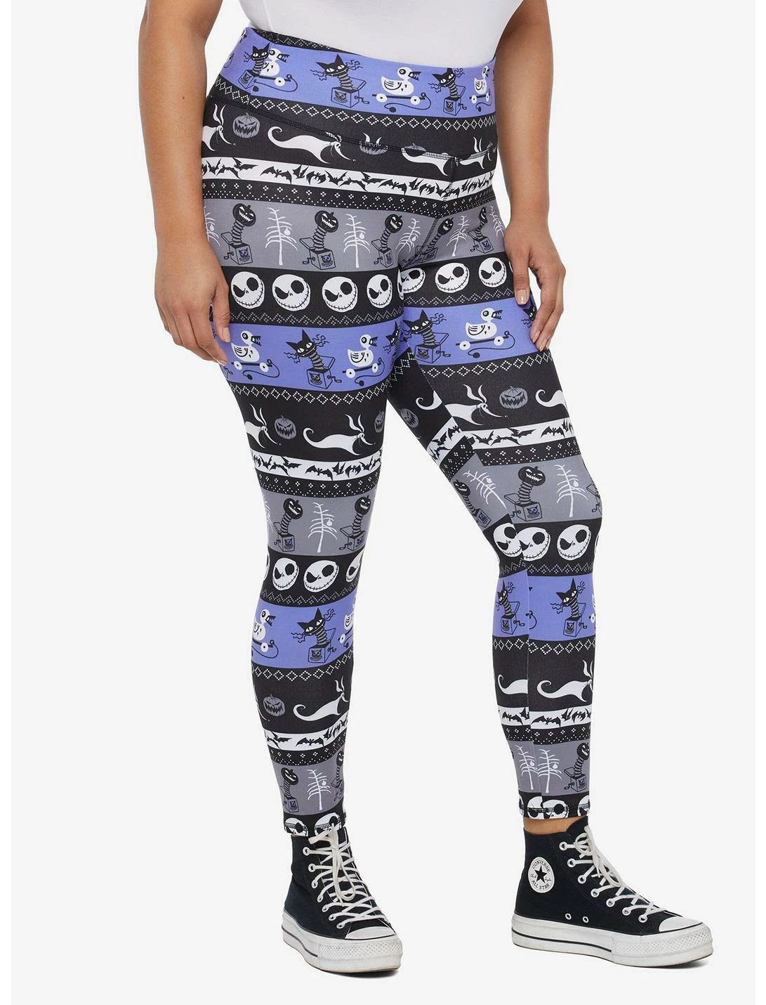 HUNIVERS The Nightmare Before Christmas Fair Isle Leggings Plus Size