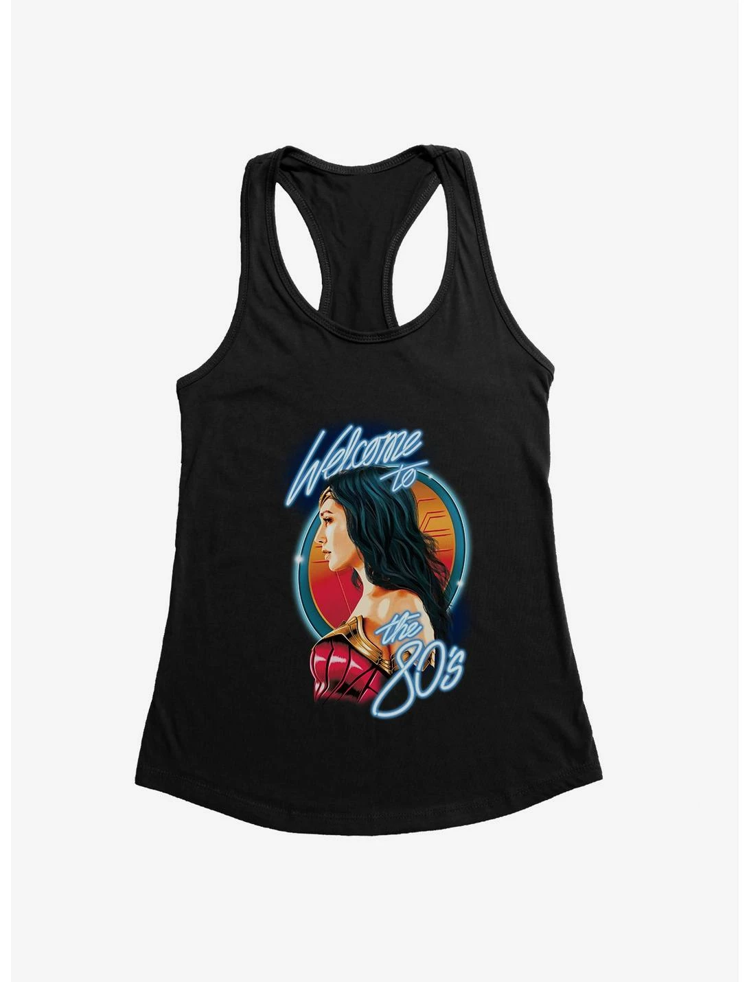 Null DC Comics Wonder Woman 1984 Glam WW Side Profile Women's Tank