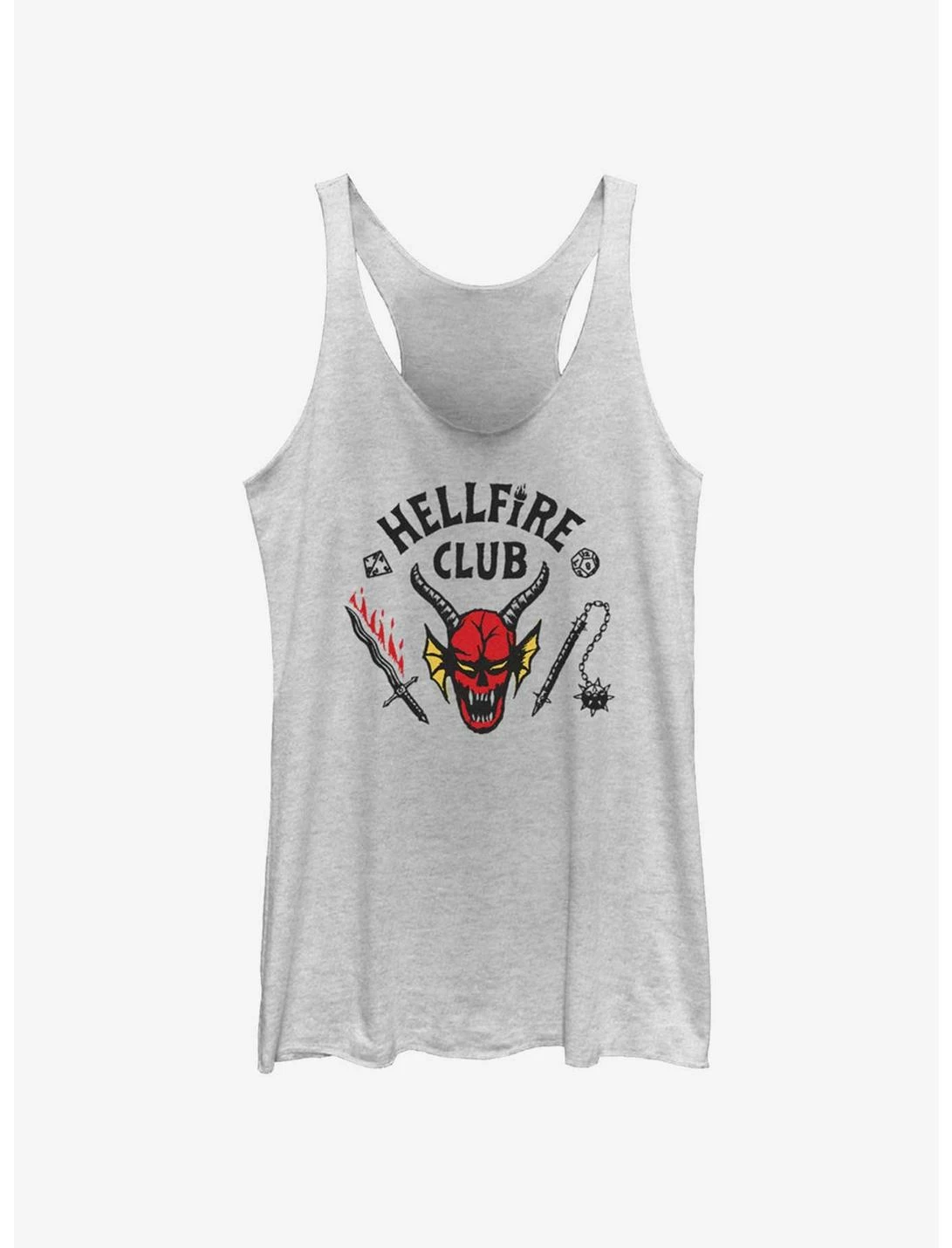Null Stranger Things Hellfire Club Womens Tank Top