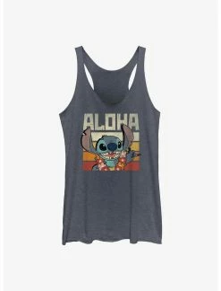 Null Disney Lilo And Stitch Says Aloha Womens Tank Top