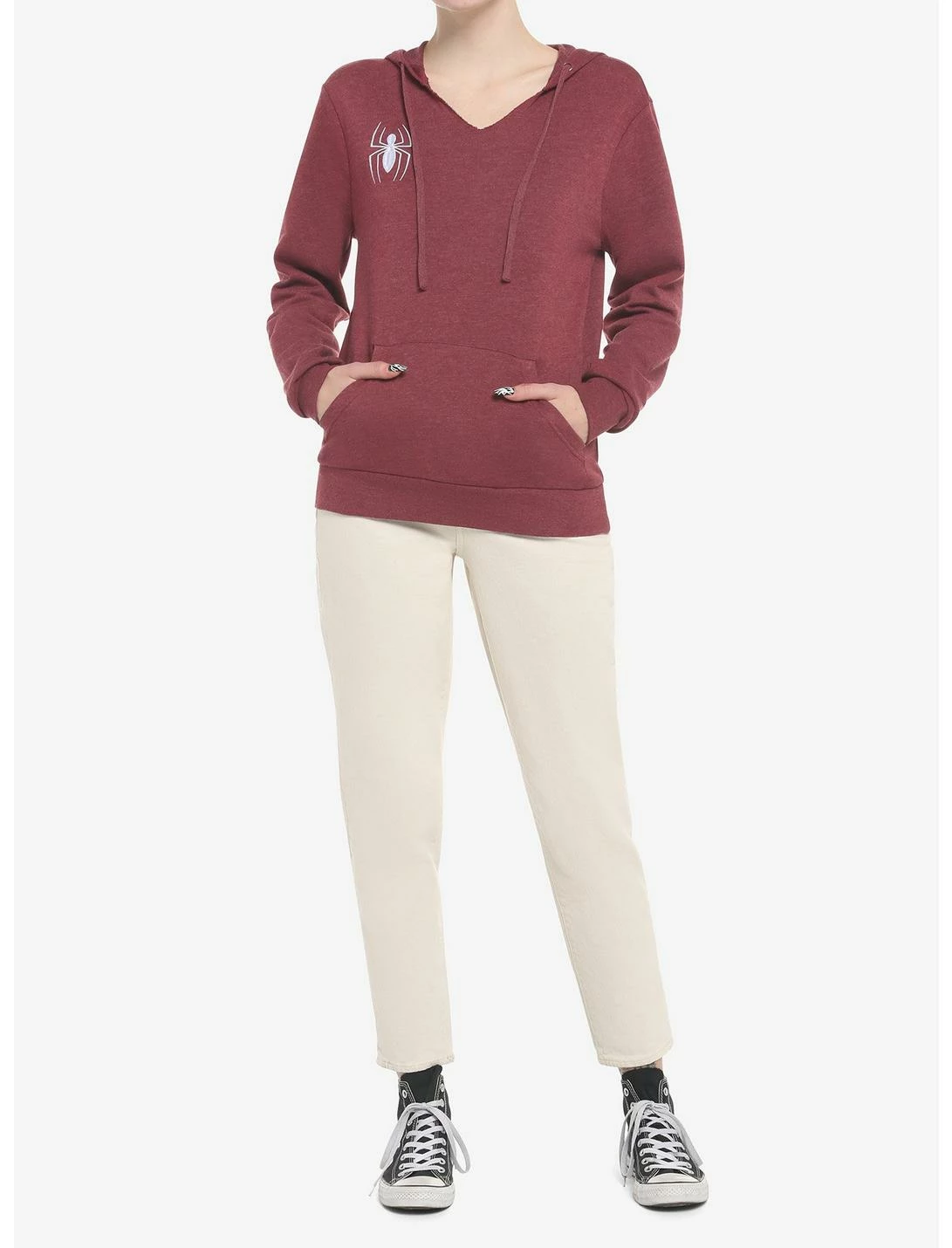 HUNIVERS Her Universe Marvel Spider-Man Logo Hoodie - Image 2