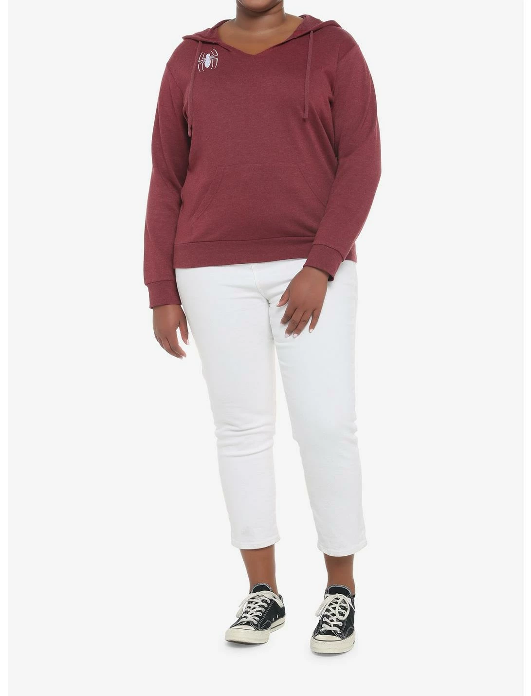 HUNIVERS Her Universe Marvel Spider-Man Logo Hoodie Plus Size - Image 2