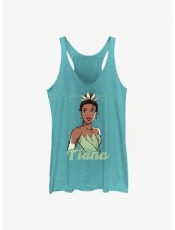 Null Disney The Princess And The Frog Tiana Sketched Womens Tank Top