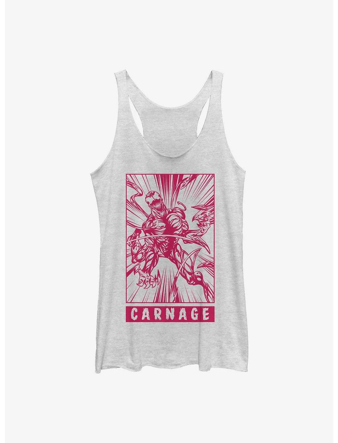 Null Marvel Carnage Pop Womens Tank Top