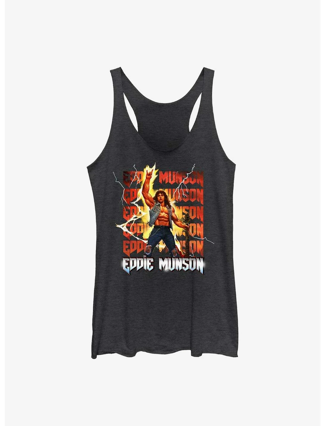 Null Stranger Things Eddie Munson Stack Womens Tank Top