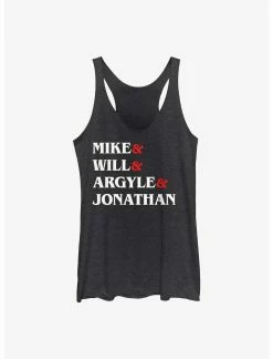 Null Stranger Things Mike Will Argyle Jonathan Stack Womens Tank Top