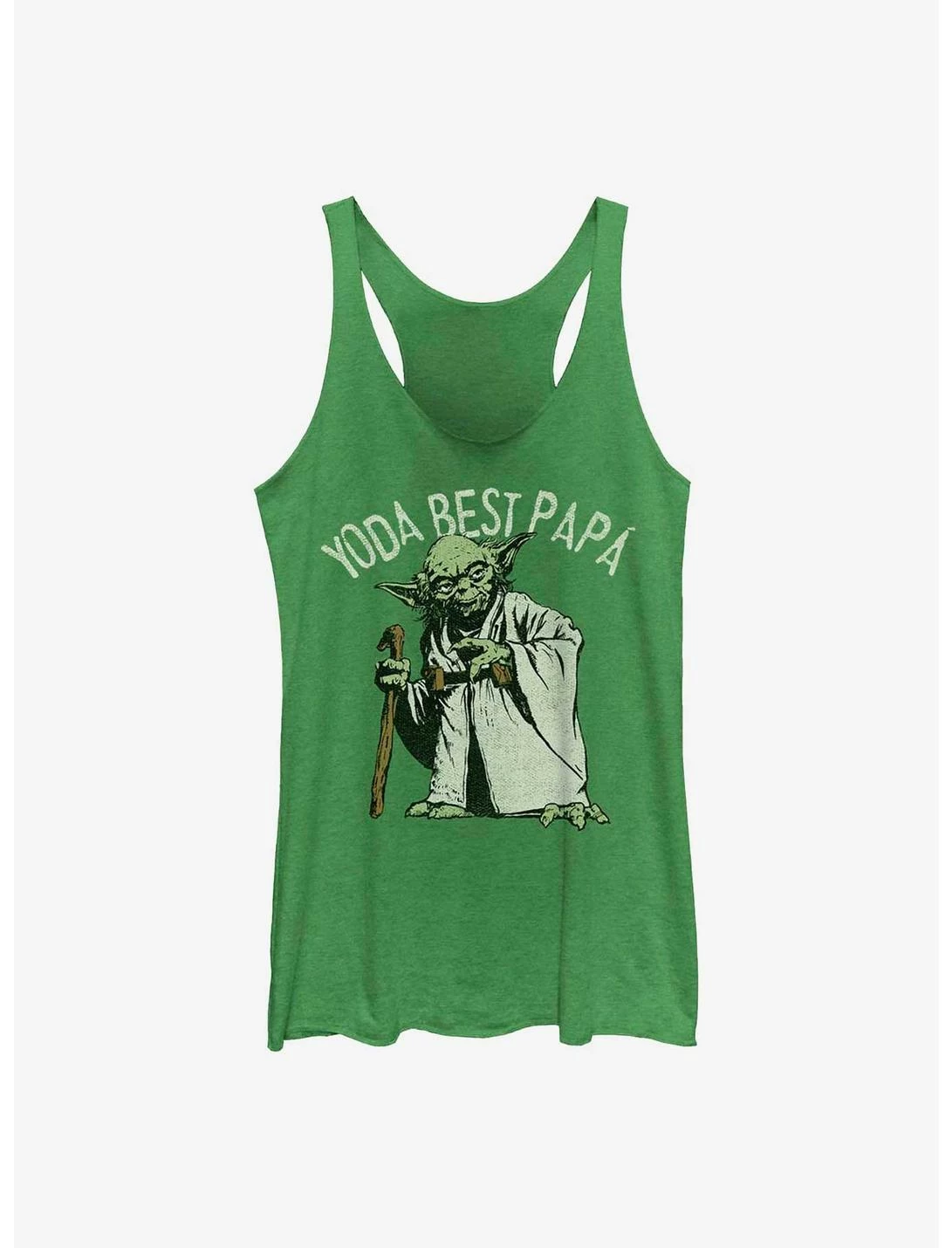 Null Star Wars Yoda Best Papa Womens Tank Top