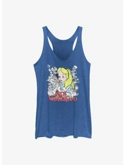 Null Disney Alice In Wonderland Wonderland Group Womens Tank Top