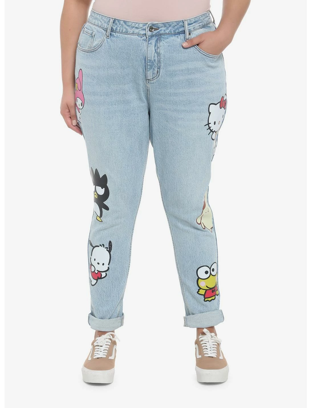 HUNIVERS Hello Kitty And Friends Mom Jeans Plus Size