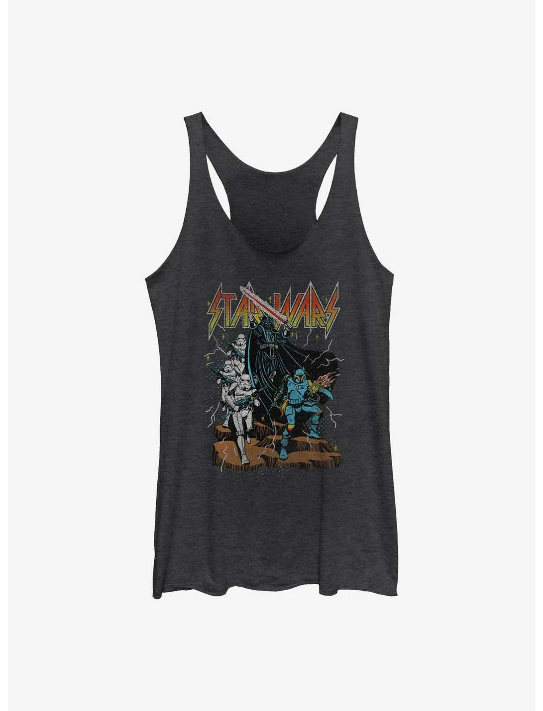 Null Star Wars Metal Band Logo Womens Tank Top