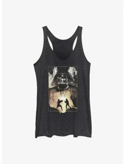 Null Star Wars Darth Vader Lightsaber Battle Womens Tank Top