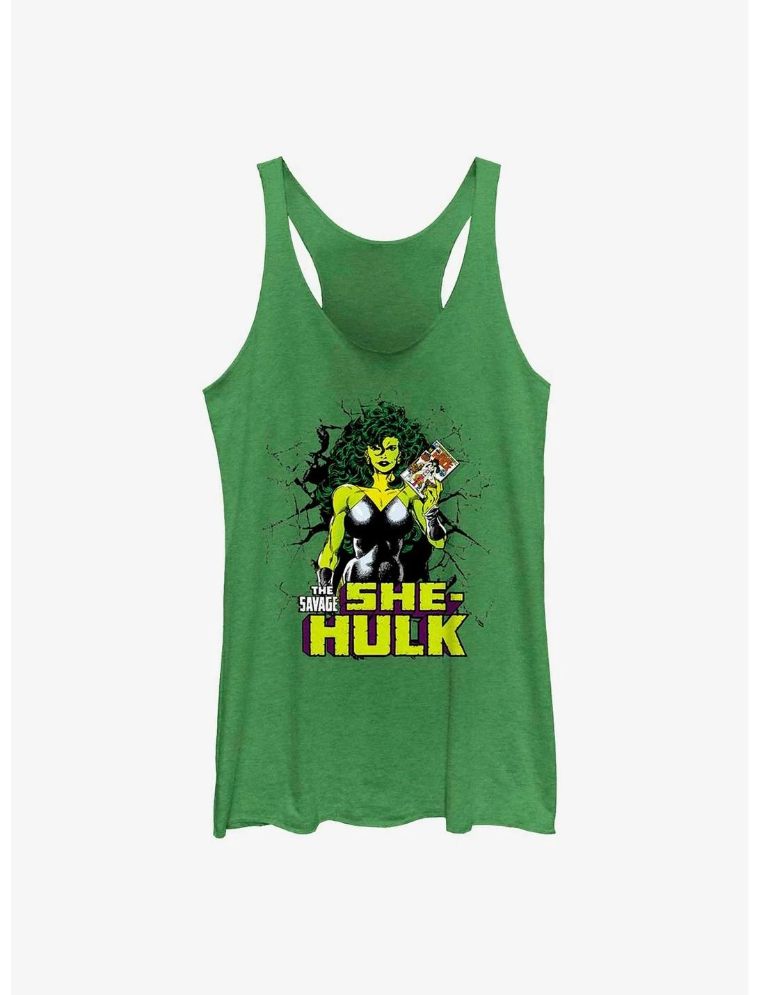 Null Marvel She-Hulk Holding Comic Womens Tank Top