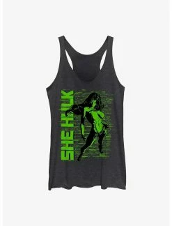 Null Marvel She-Hulk Green Sensation Womens Tank Top