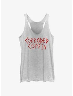 Null Stranger Things Corroded Coffin Womens Tank Top
