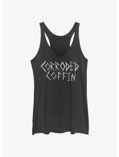 Null Stranger Things Corroded Coffin Womens Tank Top