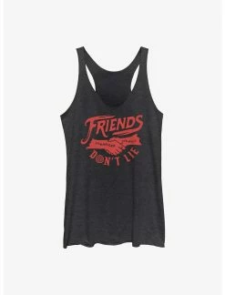 Null Stranger Things Friends Don't Lie Womens Tank Top