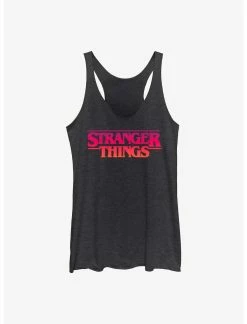 Null Stranger Things Grunge Logo Womens Tank Top
