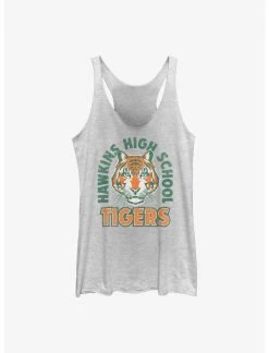 Null Stranger Things Hawkins High School Tigers Arch Womens Tank Top
