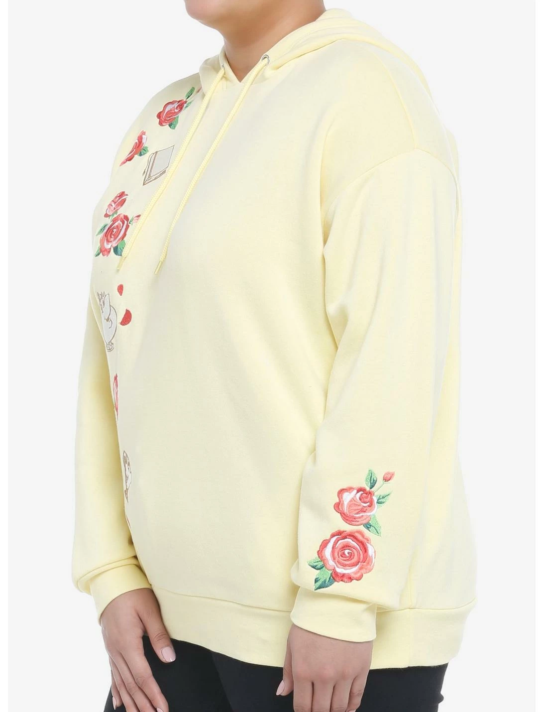 HUNIVERS Her Universe Disney Beauty And The Beast Embroidered Hoodie Plus Size - Image 4