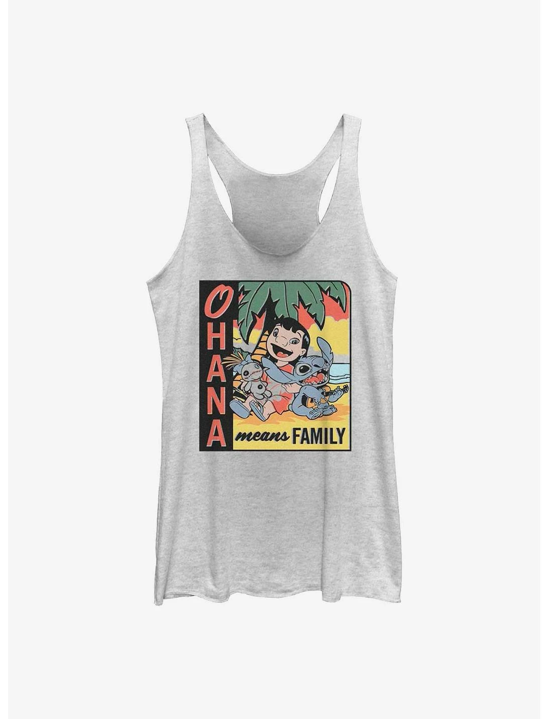Null Disney Lilo & Stitch Ohana Means Family Womens Tank Top