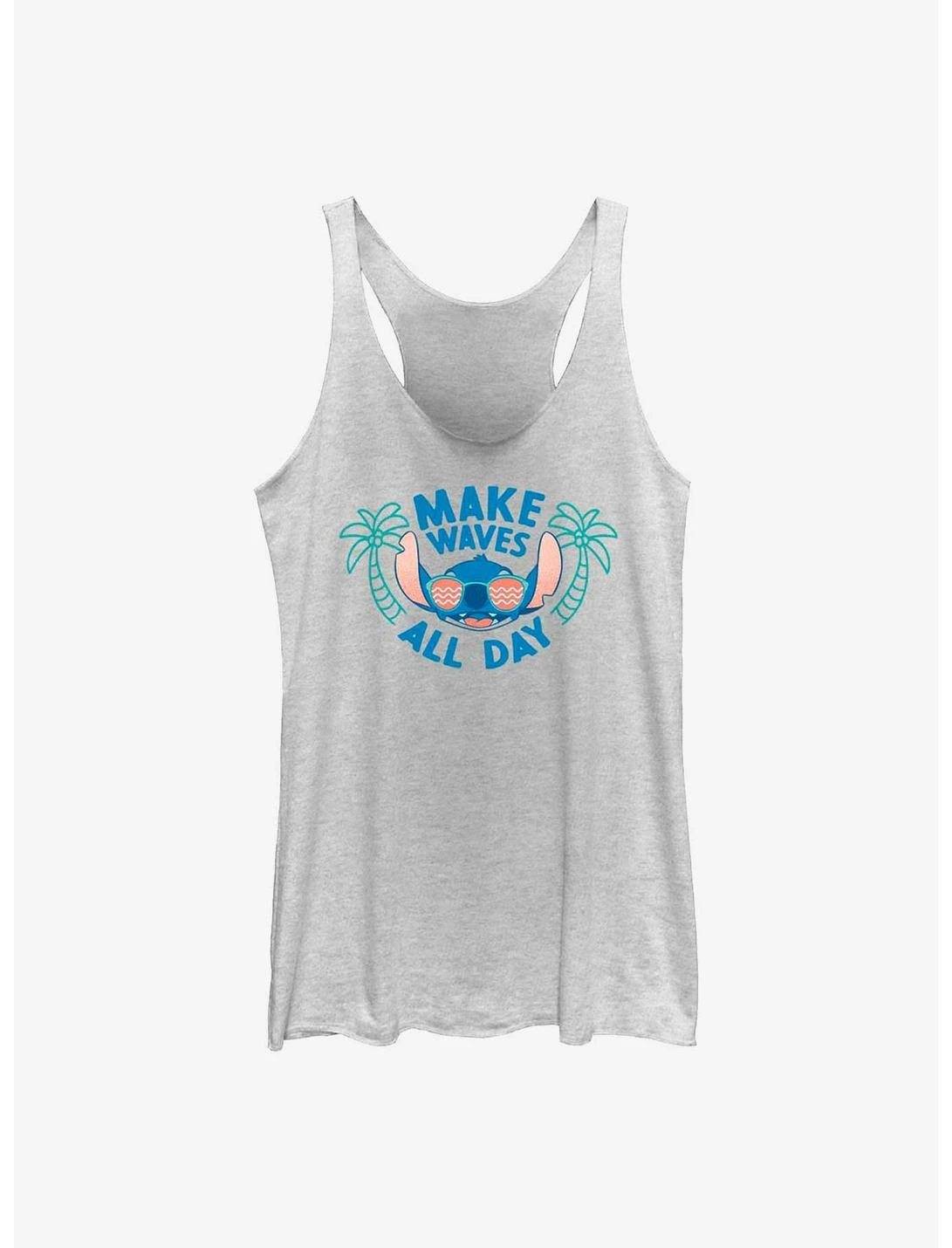 Null Disney Lilo & Stitch Make Waves All Day Womens Tank Top