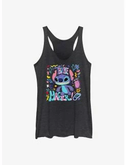 Null Disney Lilo & Stitch Trouble Maker Womens Tank Top
