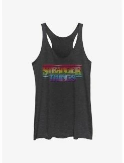 Null Stranger Things Shiny Lite Brite Logo Womens Tank Top