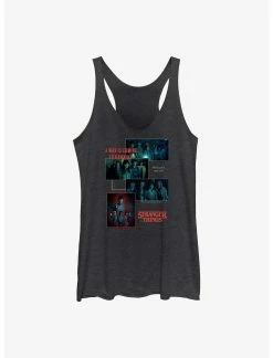 Null Stranger Things Streetwear Collage Womens Tank Top