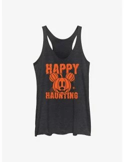 Null Disney Mickey Mouse Happy Haunting Pumpkin Womens Tank Top