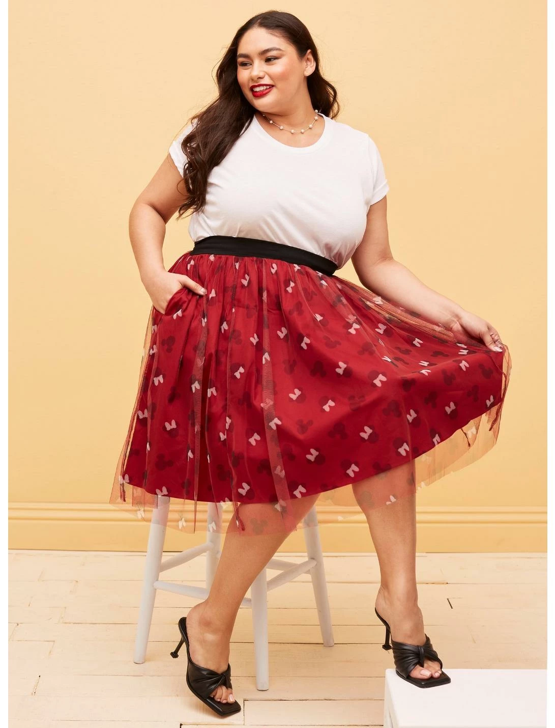 HUNIVERS Her Universe Disney Mickey Mouse & Minnie Mouse Tulle Skirt Plus Size - Image 4