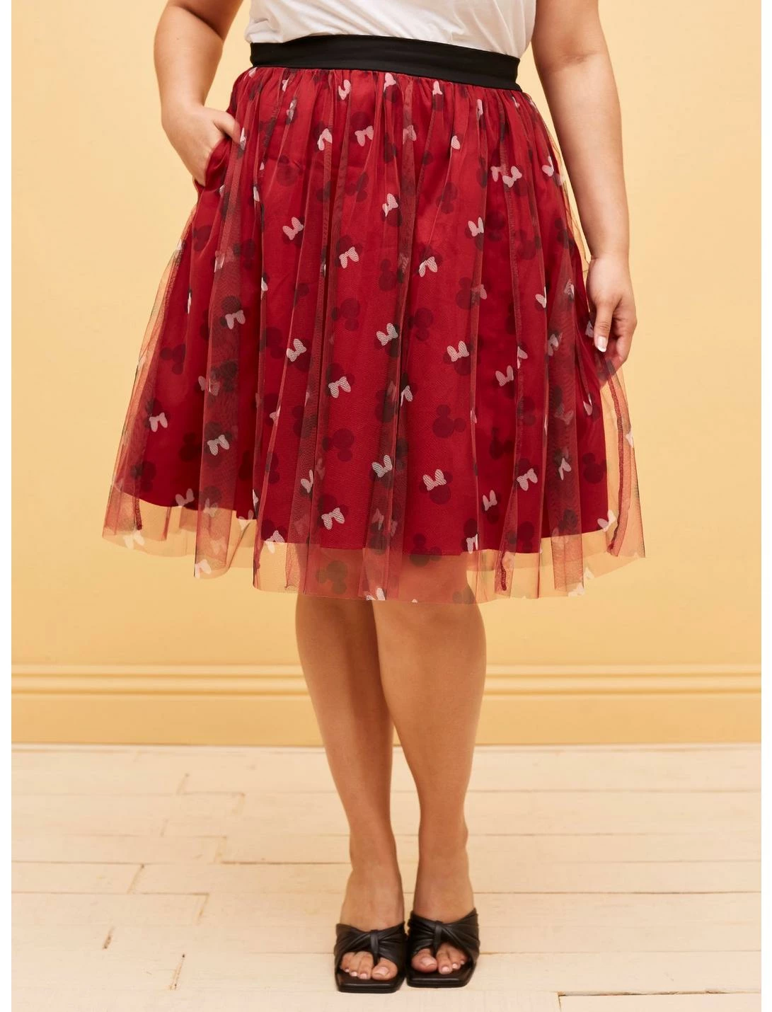 HUNIVERS Her Universe Disney Mickey Mouse & Minnie Mouse Tulle Skirt Plus Size