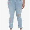 HUNIVERS Disney Cinderella Friends Mom Jeans Plus Size