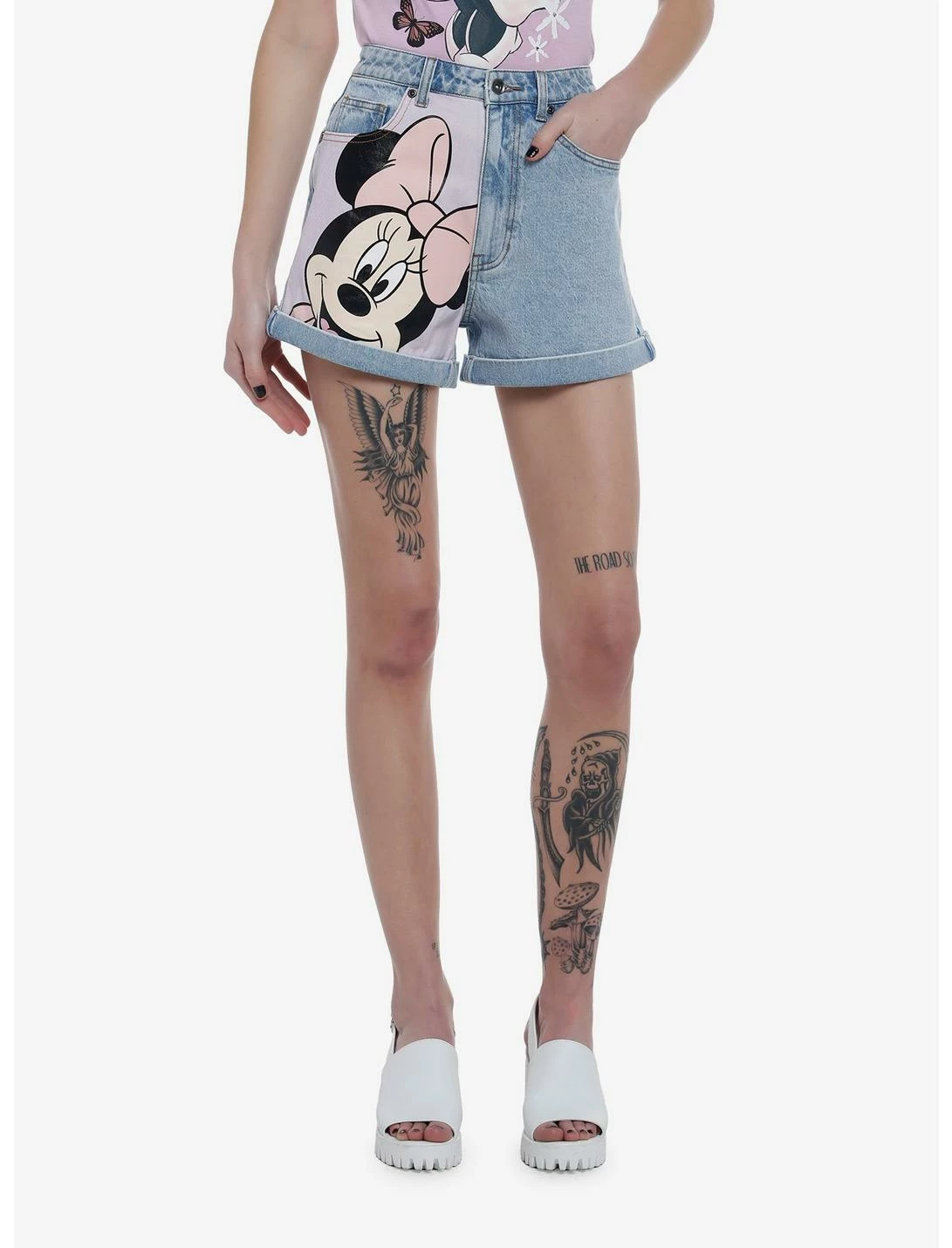 HUNIVERS Her Universe Disney Minnie Mouse Y2K Mom Shorts