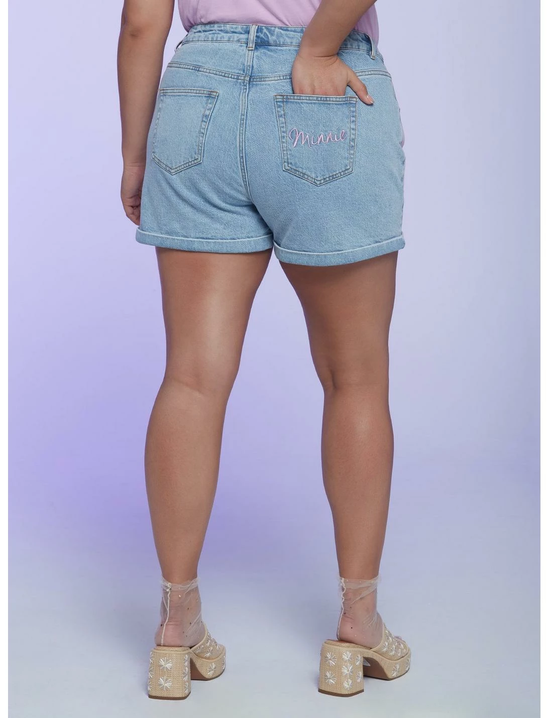 HUNIVERS Her Universe Disney Minnie Mouse Y2K Mom Shorts Plus Size - Image 2