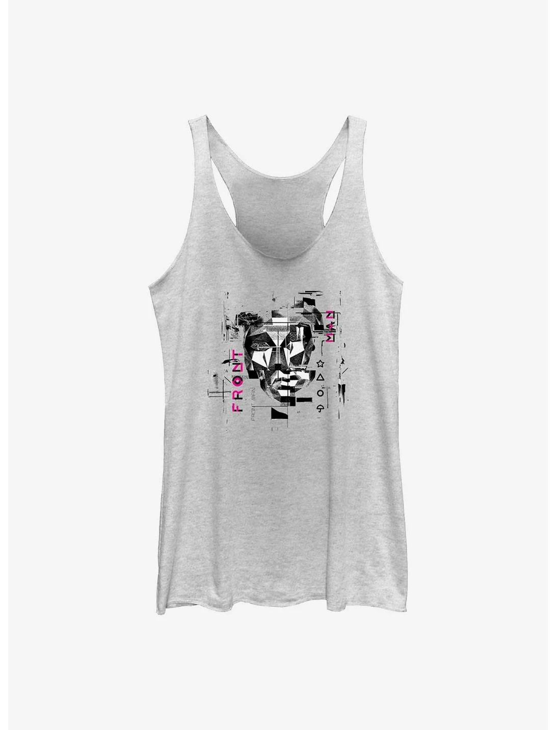 Null Squid Game Distorted Front Man Womens Tank Top
