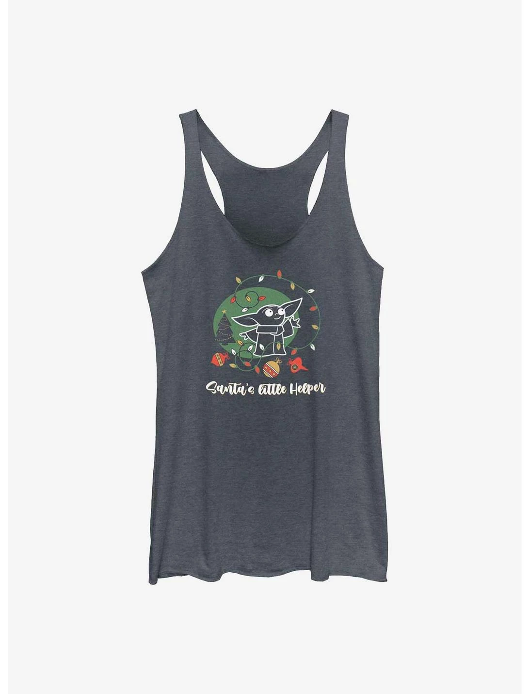 Null Star Wars The Mandalorian Santa's Helper Womens Tank Top