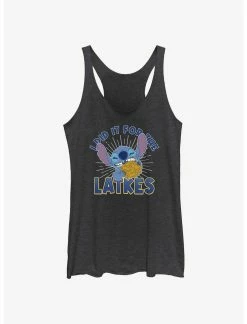 Null Disney Lilo & Stitch Did It For Hanukkah Latkes Womens Tank Top