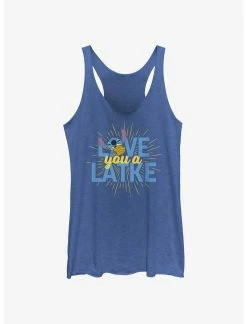 Null Disney Lilo & Stitch Hanukkah Love You A Latke Womens Tank Top