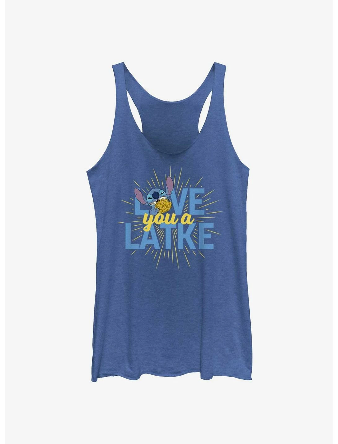 Null Disney Lilo & Stitch Hanukkah Love You A Latke Womens Tank Top