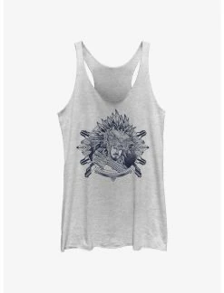 Null Marvel Black Panther: Wakanda Forever Namor Outline Ink DesignWomens Tank Top