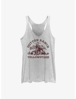 Null Yellowstone Vintage Rider Womens Tank Top