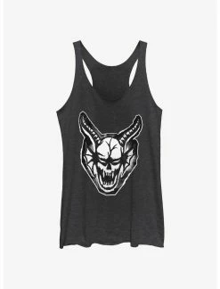 Null Stranger Things Cutout Demon Head Womens Tank Top