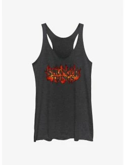 Null Stranger Things Fire Logo Womens Tank Top