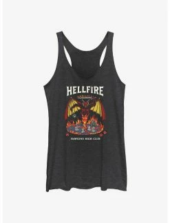 Null Stranger Things Hellfire Hawkins High Club Womens Tank Top